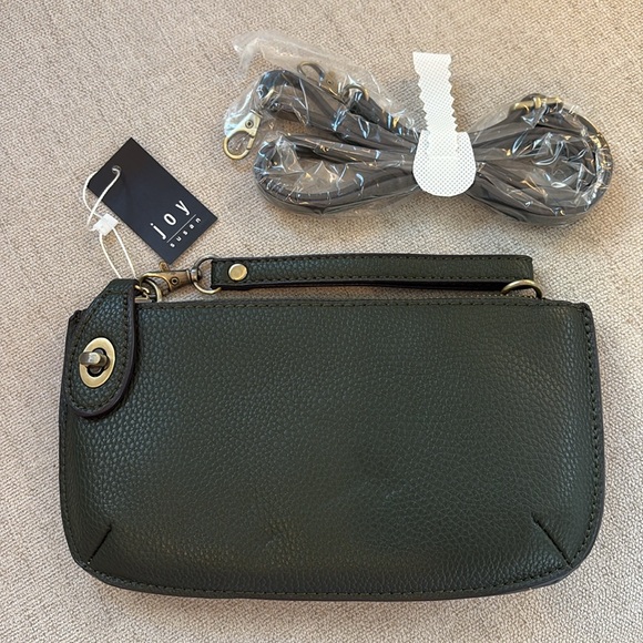 Joy Susan Handbags - New w/Tags Joy Susan Mini Crossbody Wristlet Clutch Pebbled Leather Belt Bag
